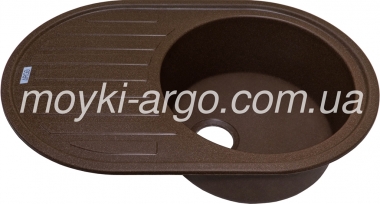 Гранітна мийка Argo Albero коричнева